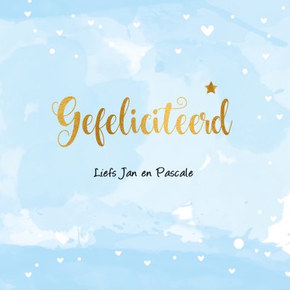 Felicitatiekaart Geboorte its a Boy 3