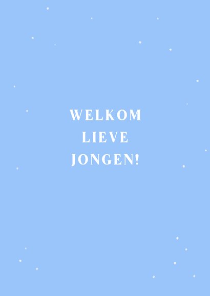 Felicitatiekaart geboorte jongen met discobal 2