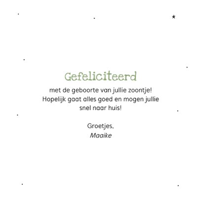 Felicitatiekaart geboorte jongen met stoere wereldbol 3