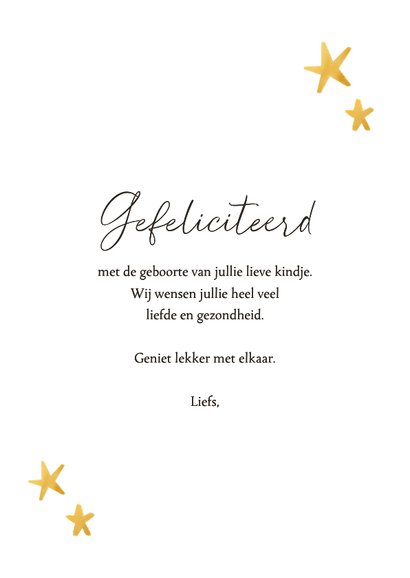 Felicitatiekaart geboorte lieve panda beer met sterren 3