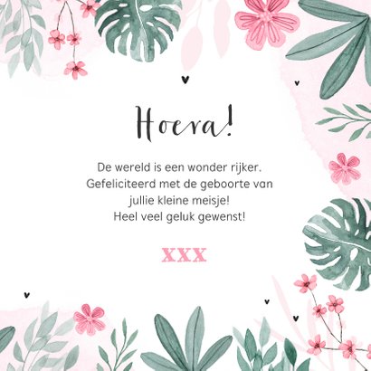 Felicitatiekaartje hello baby met hartje