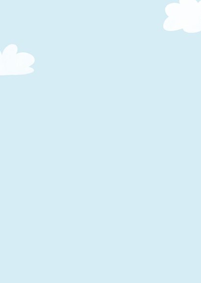 Felicitatiekaart geboorte meisje met blauwe romper 2