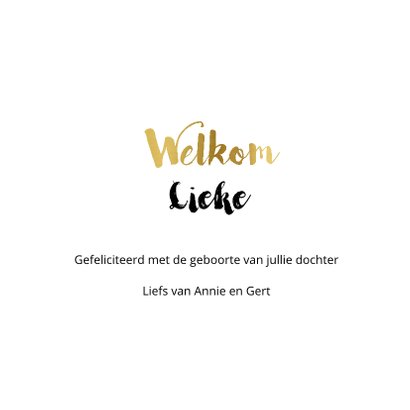 felicitatiekaart geboorte meisje met voetjes 3