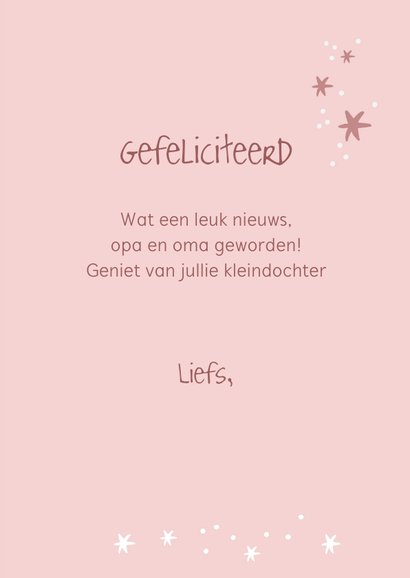 Felicitatiekaart geboorte - olifant ballonnen kleindochter 3
