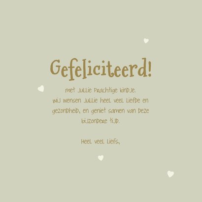 Felicitatiekaart geboorte olifantje en bloemen 3