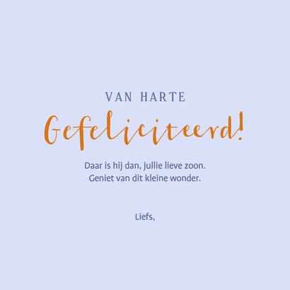 Felicitatiekaart geboorte tijger met wiegje en muis 3