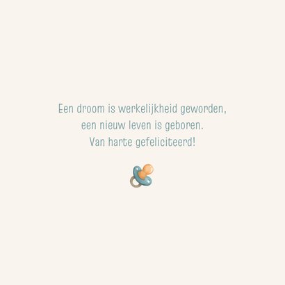 Felicitatiekaart geboorte vlagjes 3