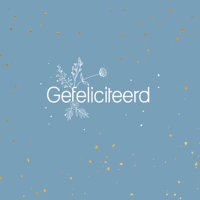 Felicitatiekaart - Getrouwd - flowers 2