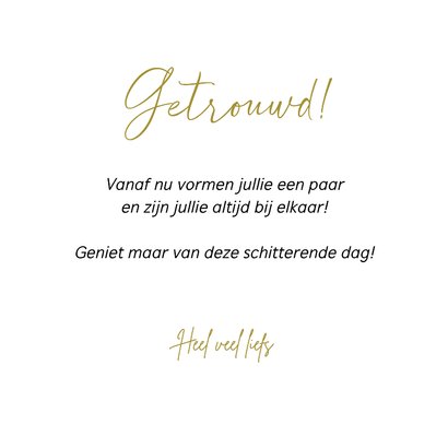 Felicitatiekaart getrouwd met 2 schattige duifjes 3