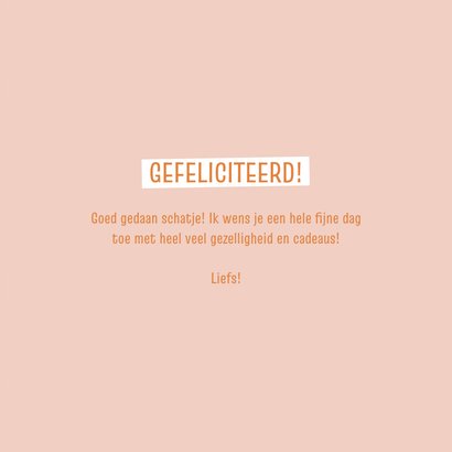 Felicitatiekaart heerlie de peerlie met bloemetjes 3