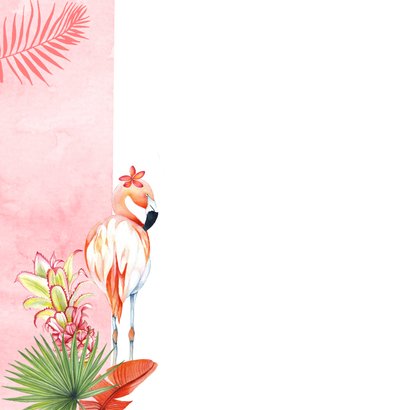 Felicitatiekaart huwelijksjubileum flamingostel 2