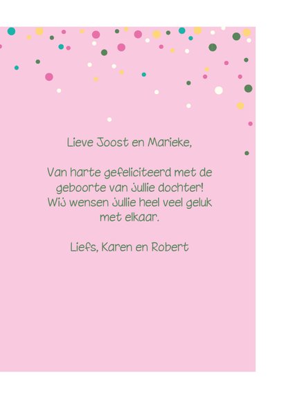 Felicitatiekaart - It's a girl - sparkling 3