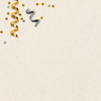 Felicitatiekaart jubileum 50 jaar gouden huwelijk confetti 2