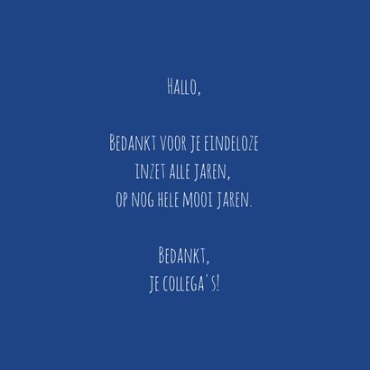 Felicitatiekaart jubileum mok je even feliciteren... 3
