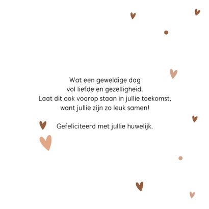 Felicitatiekaart jullie zeggen ja 3