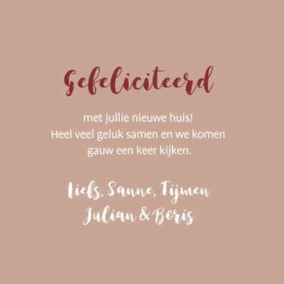 Felicitatiekaart karakteristieke huizen 3