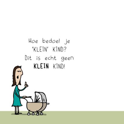 Felicitatiekaart 'klein' kind 2