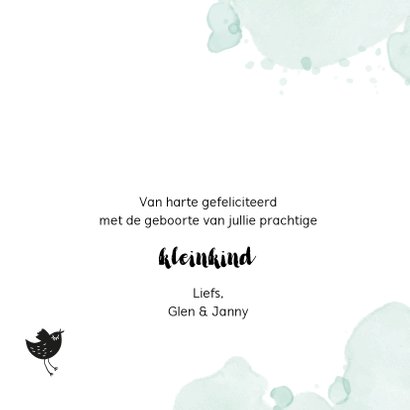 Felicitatiekaart kleinkind 'opa & oma' 3