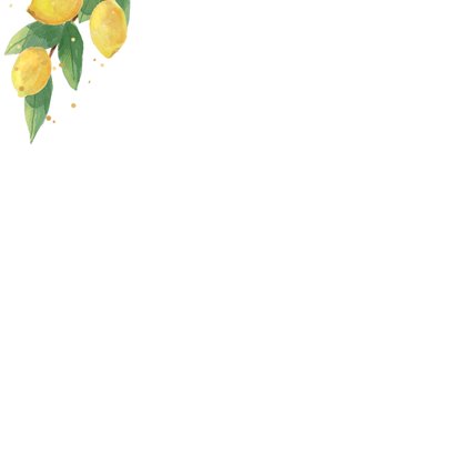 Felicitatiekaart lentefeest citrus mandarijn fris zomer 2