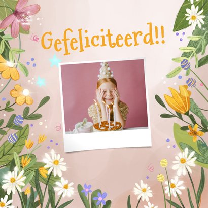 Felicitatiekaart met glitterende unicorn! 2