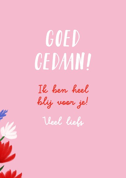 Felicitatiekaart met Hollands boeket 3