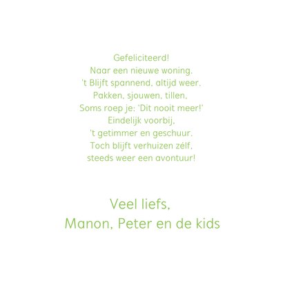 Felicitatiekaart met huisjes en molens 3