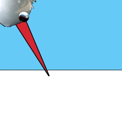 Felicitatiekaart met ooievaar 2