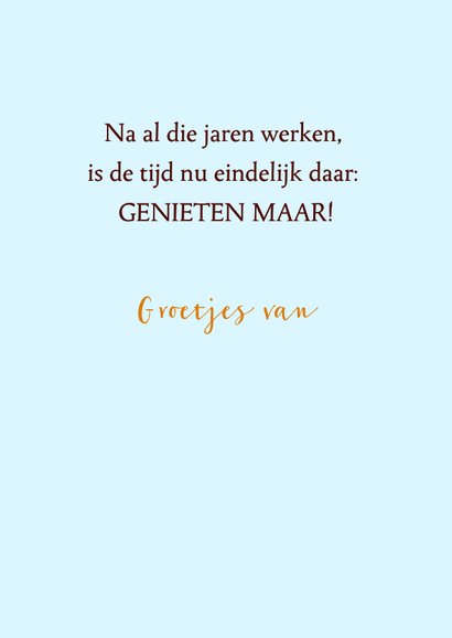 Felicitatiekaart met pensioen kat doet een dutje op tak 3