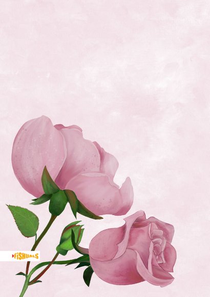 Felicitatiekaart met rozen voor jubileum  2