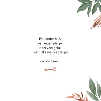 Felicitatiekaart met sleutel 3