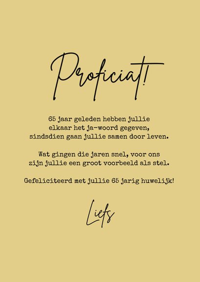 Felicitatiekaart mijlpaal trouwdag huwelijksjubileum hartjes 3