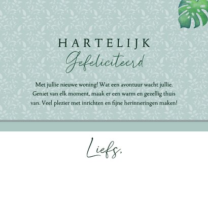 Felicitatiekaart new home hippe inrichting 3