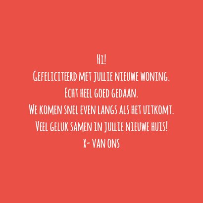 Felicitatiekaart nieuwe huis vrolijke sleutel 3