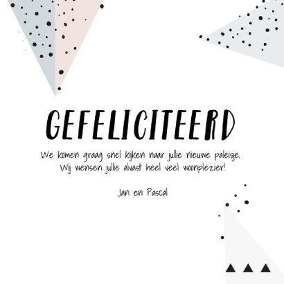 Felicitatiekaart nieuwe woning hipperdestip 3
