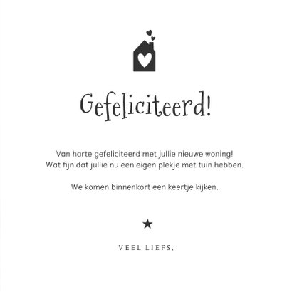 Felicitatiekaart nieuwe woning - met bepakt volkswagenbusje 3