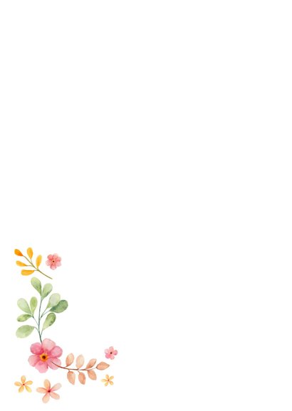 Felicitatiekaart nieuwe woning met kleurrijke bloemen 2