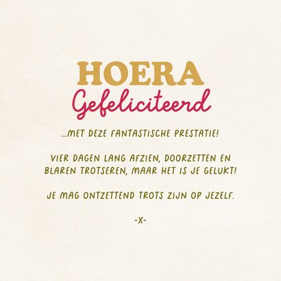 Felicitatiekaart Nijmeegse vierdaagse gladiolen foto 3