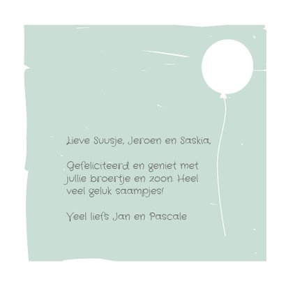 Felicitatiekaart Olli mint 3