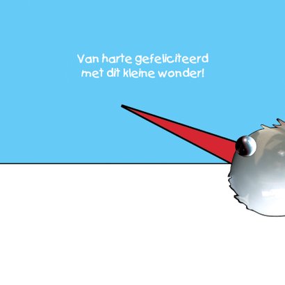 Felicitatiekaart ooievaar 3