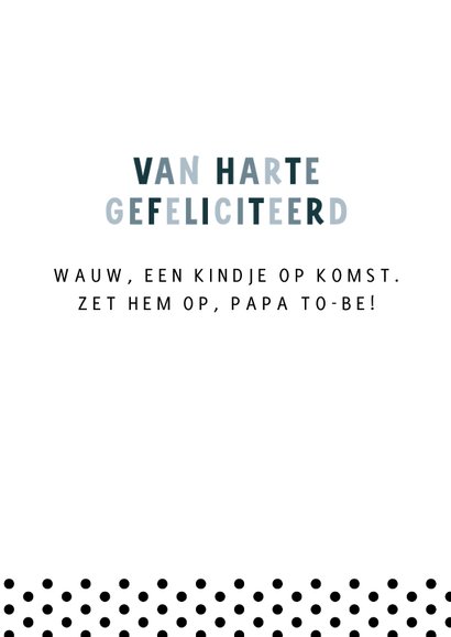 Felicitatiekaart papa to-be 3