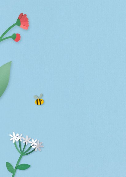 Felicitatiekaart pensioen bloemen 2