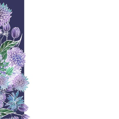 Felicitatiekaart Pensioen hart bloemen 2