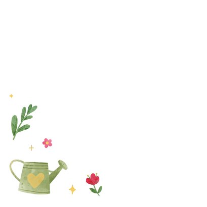 Felicitatiekaart pensioen tuinieren 2