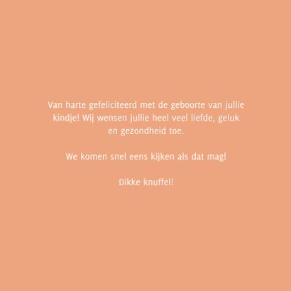 Felicitatiekaart regenboog welkom lief kleintje 3