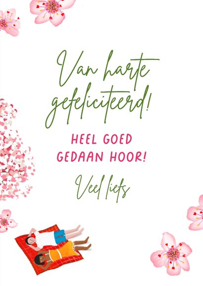Felicitatiekaart 'Sakura' 3