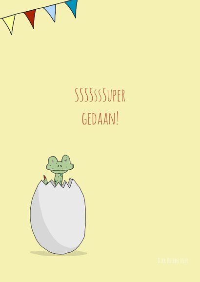 Felicitatiekaart SSSssSSuper gedaan! 2