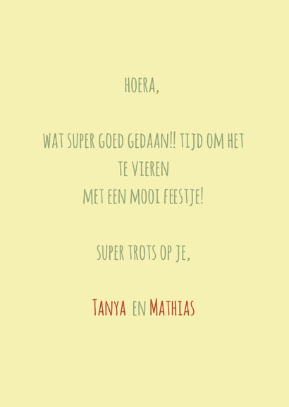 Felicitatiekaart SSSssSSuper gedaan! 3