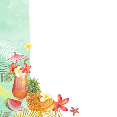 Felicitatiekaart tropische cocktail 2