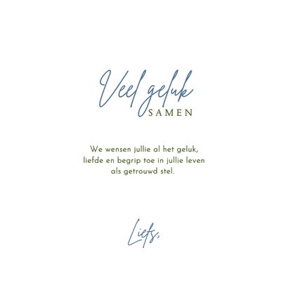 Felicitatiekaart trouwen magnolia vogels koolmees botanical 3