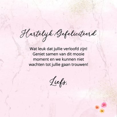 Felicitatiekaart verloofd champagne 3